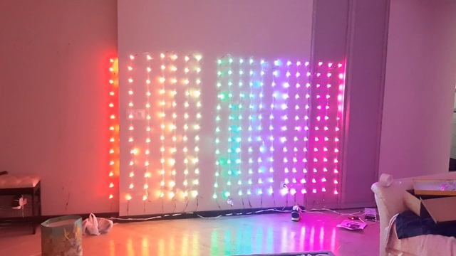 Гирлянда на окно Ws2812b управления по Bluetooth, подготовка к новому году 2020