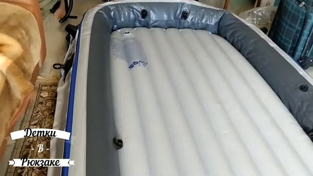 Распаковка лодки INTEX EXCURSION 5. Дурацкий обзор. смотреть онлайн