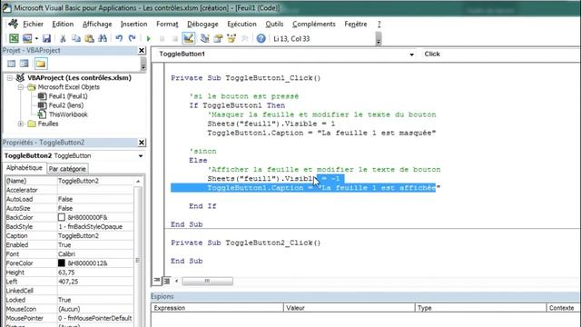 Excel VBA : Module #7 - Le bouton de bascule (Oui/Non) смотреть онлайн