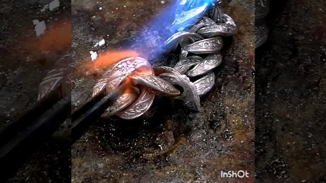 Как сделать брутальный, мужской себряный браслет, с эксклюзивным замком. смотреть онлайн