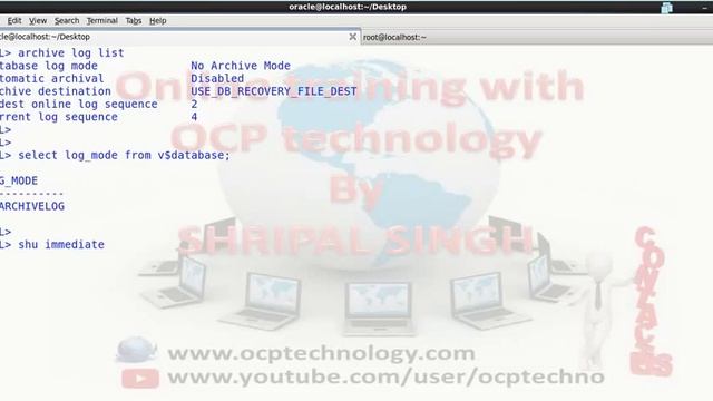 oracle tutorial step by step - how to change archivelog mode смотреть онлайн