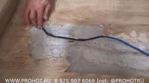 ПОИСК ОБРЫВА И РЕМОНТ ЭЛЕКТРИЧЕСКОГО ТЕПЛОГО ПОЛА. Ищем обрыв тепловизором,  устанавливаем муфту.