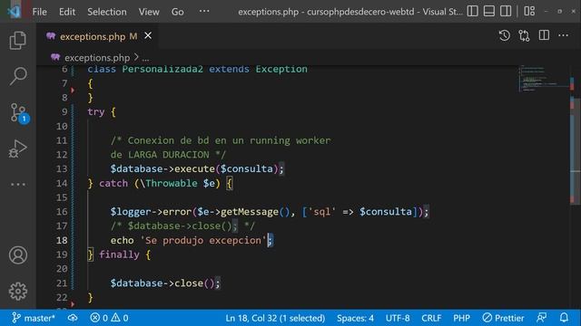 Excepciones En PHP | Bloque Finally En PHP | Return En Finally
