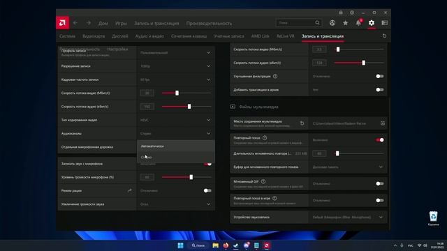 Нет записи звука и микрофона AMD Re Live смотреть онлайн