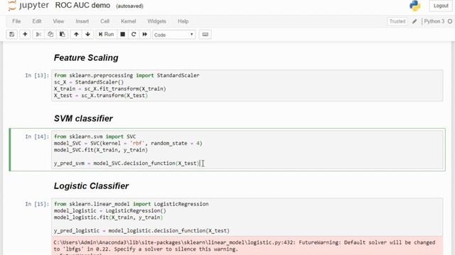 Machine Learning with Scikit-Learn Python | ROC & AUC смотреть онлайн