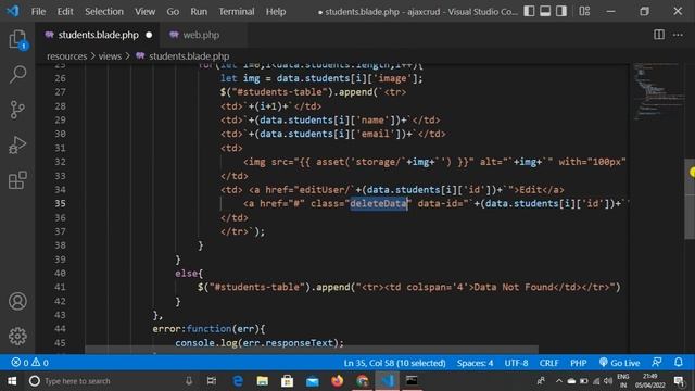 Delete Operation Using jQuery Ajax In Laravel | CRUD Operation Using Ajax In Laravel смотреть онлайн