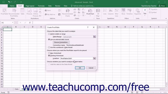 Excel 2016 Tutorial Manually Creating a PivotTable Microsoft Training Lesson смотреть онлайн