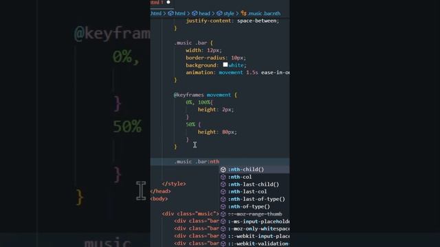 How To Make Music Wave Animation | Html Css смотреть онлайн