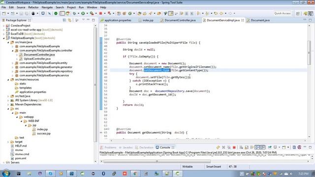 JAVA: Upload File To Database Using Spring Boot смотреть онлайн