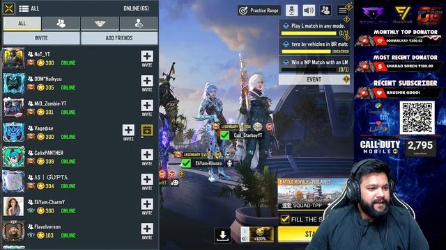 THE WEEKEND DHAMAKAA TRY HARD LOBBIES | CALL OF DUTY MOBILE LIVE смотреть онлайн