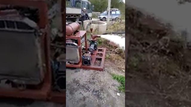 Мотопомпа 100куб\час. Первый пуск. смотреть онлайн