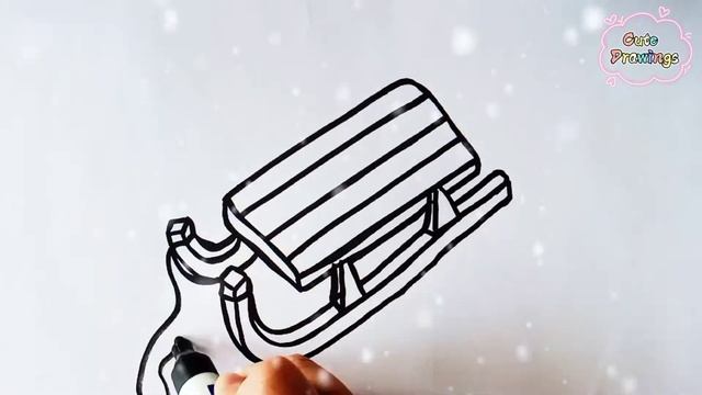 How to draw a sled | Chana qanday chizish kerak | как нарисовать сани | Kızak nasıl çizilir смотреть онлайн