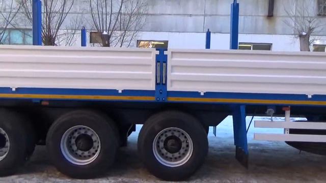 3х Бортовой полуприцеп TEXOMS смотреть онлайн