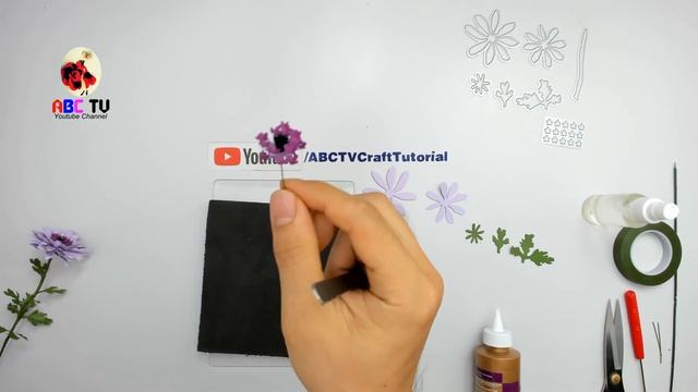 ABC TV | How To Make Easy Zinnia Paper Flower | Flower Die Cuts - Craft Tutorial смотреть онлайн