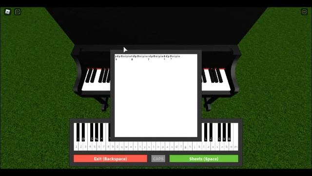 ROBLOX piano i guess (megalovania) sheet music смотреть онлайн