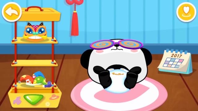 Baby Panda Care | Game for kids | App gameplay video | BabyBus смотреть онлайн