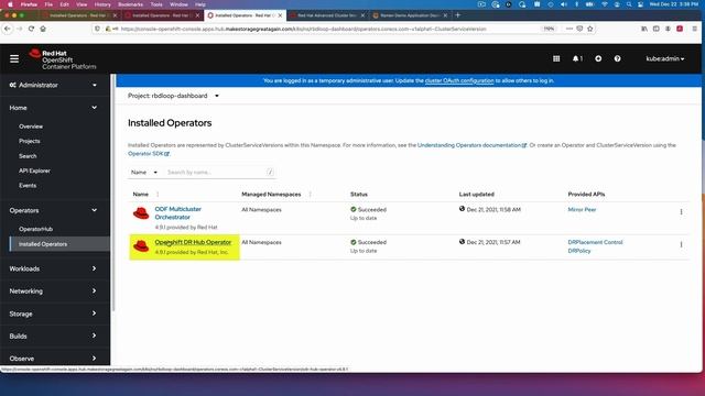 Automated Disaster Recovery failover and failback with Red Hat OpenShift смотреть онлайн