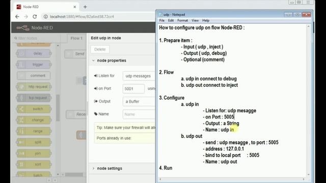 How to create Node-RED UDP tester смотреть онлайн