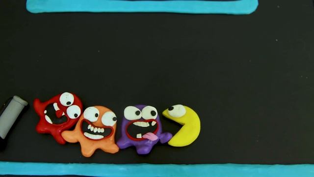 Mummy Pac Vs Ghost CHALLENGE | Pacman stop motion смотреть онлайн
