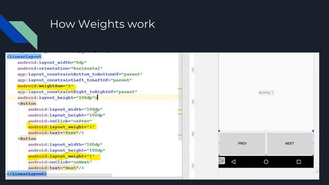Nested Linear Layouts - Android Studio смотреть онлайн
