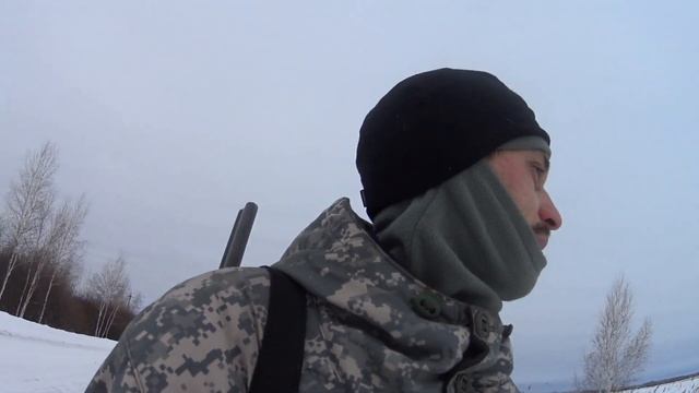 Охота на зайца!!! Машина спасла зайцу жизнь!!! Омская область!! МР27 смотреть онлайн