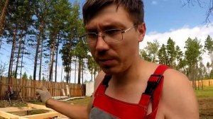 Строим баню. Обвязка буронабивных свай брусом (не стандартный вариант) @БУДЕМ_ЖИТЬ