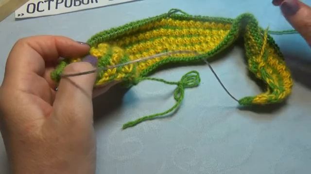 #585 ИНТЕРЕСНЫЕ ТАПОЧКИ СПИЦАМИ С ЯЗЫЧКОМ НА НОСИКЕ. МАСТЕР КЛАСС. смотреть онлайн