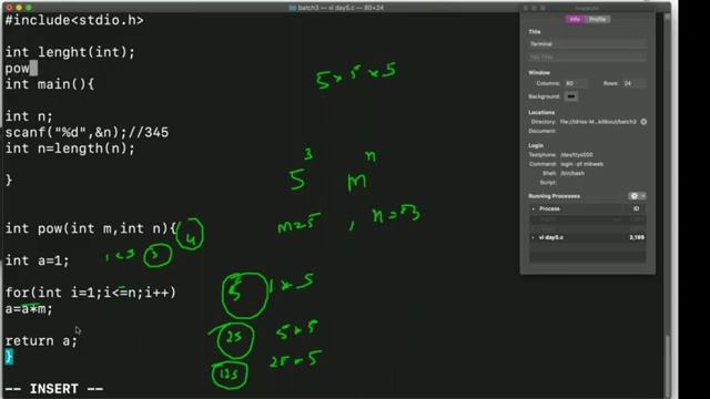 Armstrong Number, length of number and power of any given number w/o built-in смотреть онлайн