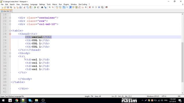 Bootstrap Bangla Tutorial | bootstrap table | Part 7 | Freelancer Nasim смотреть онлайн