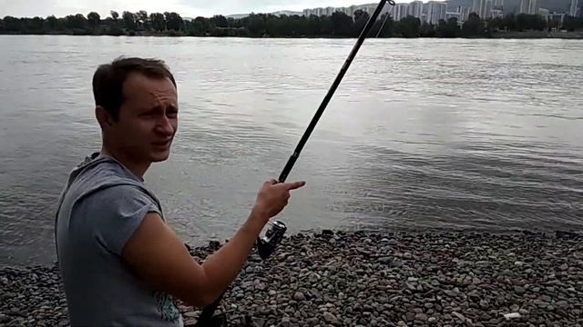 Рыбалка на хариуса, Первая попытка, Енисей - много рыбы. смотреть онлайн