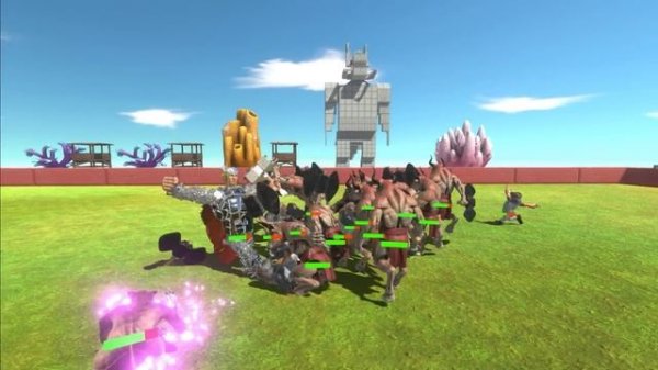 Thor Of Evolution VS Werewolf Team - Animal Revolt Battle Simulator