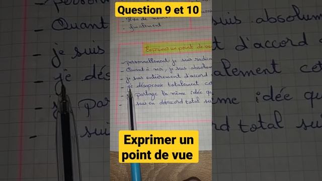 exprimer un point de vue#question 9 et 10#عبارات ستساعدك في تقديم وجهة النظر смотреть онлайн