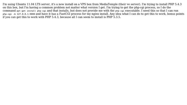 DevOps & SysAdmins: Can't seem to install the correct version of PHP, using apt-get install смотреть онлайн