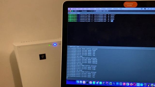 Sharp FU-Y30 air purifier and MQTT using ESP8266 смотреть онлайн