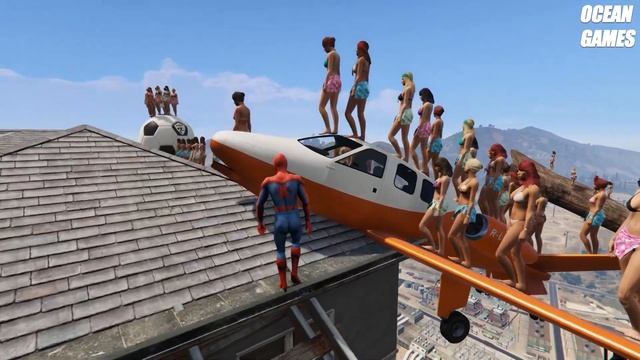 GTA 5 Water Ragdolls - Spiderman vs Beach girls vol.6 (Euphoria Physics / Fails) смотреть онлайн