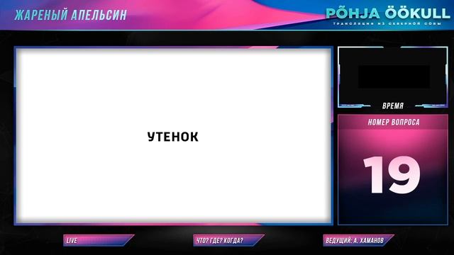 Жареный Апельсин. Северная Сова: турниры по спортивному ЧГК.