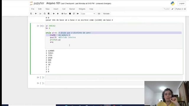 Exemplo python 2 estrutura de while: Passar de base 10 para base 4 смотреть онлайн