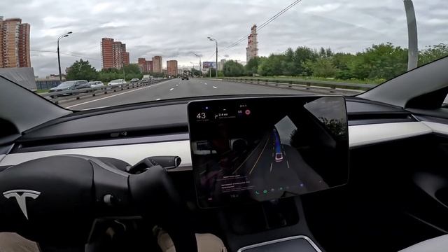 Полный автопилот в Tesla? FSD Beta + smart summon. смотреть онлайн