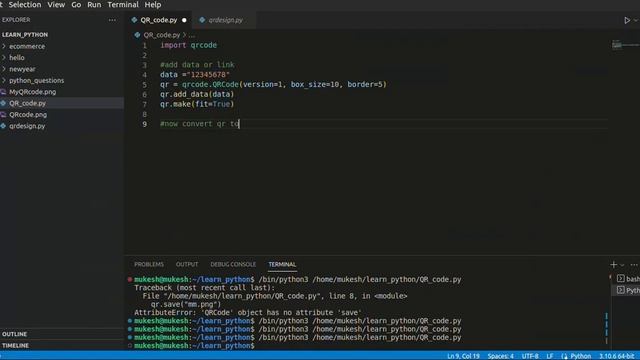 Generate QR code by python | TechKnowledge смотреть онлайн