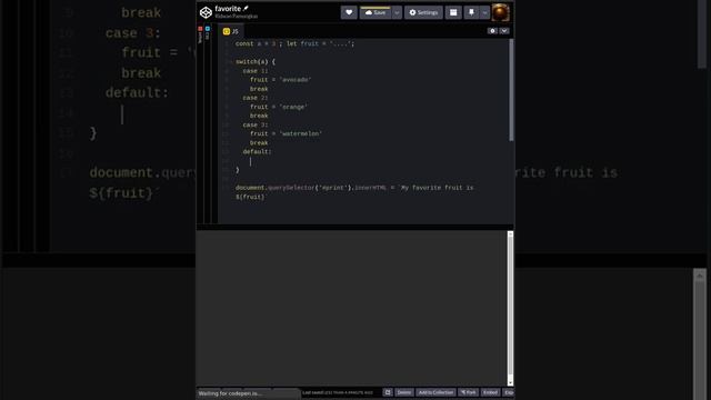javascript switch смотреть онлайн