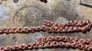 Цепь плетение БИСМАРК из меди