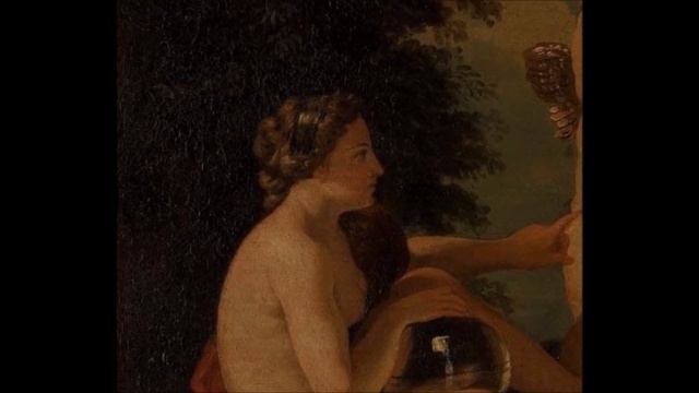 "Сатир и нимфа". Никола Пуссен смотреть онлайн