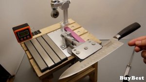 Заточка ножа Sunnecko сталь German 1.4116 на Ruixin Pro 4 rx-008 | Проблемы при заточке нового ножа