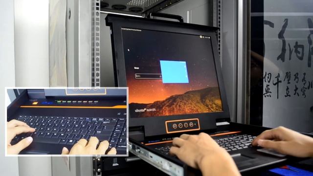 KINAN 17" 8 port rack mount LCD KVM switch review , How to setup a rack mount LCD kvm console. смотреть онлайн