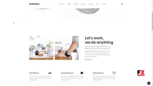 Feodora Creative WordPress Theme Jayceon Manny смотреть онлайн