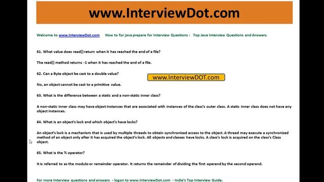 Top Core Java Interview Question and Answer 9 смотреть онлайн