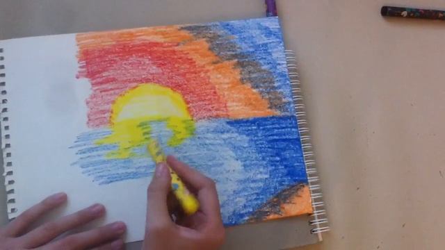 Как нарисовать пейзаж!!! Не судите строго смотреть онлайн