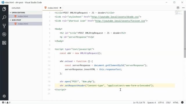 Sending POST data with AJAX in JavaScript смотреть онлайн