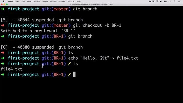 Git branches and Git HEAD: 62 Commit changes in the new branch смотреть онлайн