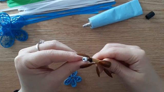 Create Blue Flower From Paper!! Step-By-Step   *Art Quilling *PaperArt